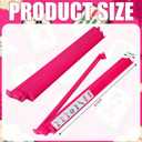 4 Pcs 18.7 Inch Hot Pink Acrylic Mahjong Tile Racks with Pushers for Game Night American Mahjong Racks Tile Set for Mah Jong Lovers and Beginners