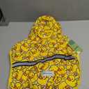 Fitwarm Funny Duck Dog Raincoat with Hood, Waterproof Rain Jacket for Small Dogs Boy Girl, Reflective Pet Poncho, Packable, Adjustable, Yellow, Small