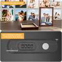 Hidden Wall Safe with Decorative Picture Frame - Invisible Security Storage for Jewelry, Cash, Passports | Easy to Mount, 16x20 Standard Size, Lockable Design to Protect Valuables at Home/Office