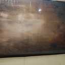 Large Framed Brown Moody Abstract Wall Art, 1 Piece Vertical 30x60 In