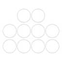 X AUTOHAUX Silicone O-Rings, 44mm OD 39.2mm ID 2.4mm Width VMQ Seal Gasket for Compressor Valves Pipe Repair, White, Pack of 10