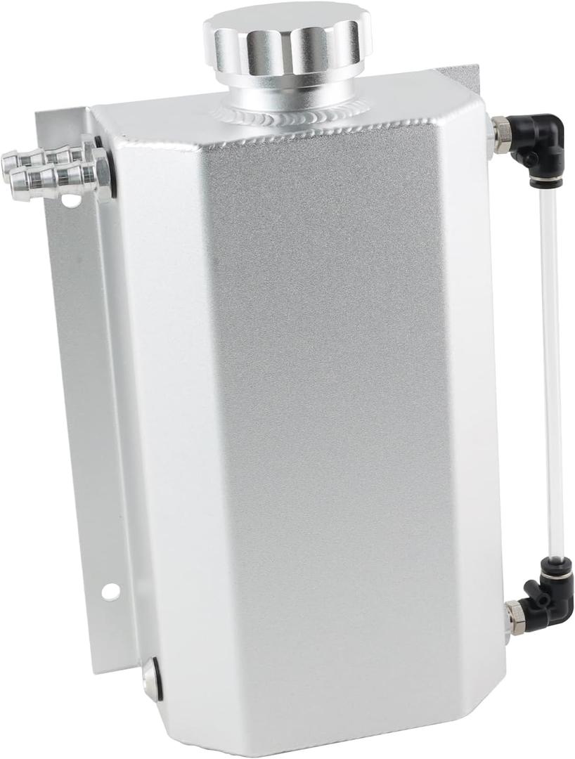 Universal Coolant Overflow Tank2L Coolant Reservoir Tank Coolant Level Monitoring Coolant Reservoir Expansion Tank Coolant Recovery TankSilver