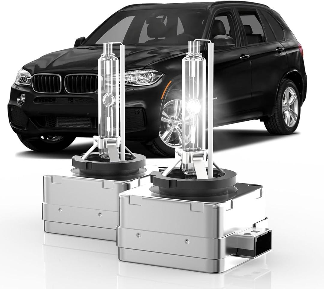 Fit for 2007-2017 BMW X5 D1S HID Xenon Headlight Bulbs, 350% Brightness, High Low Beam Light Bulb, 6000K Cool Bright White, Plug-N-Play, of 2