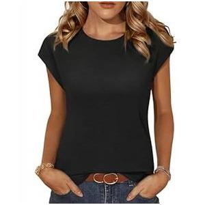 Zeagoo Womens 3 Pack Crewneck Cap Sleeve Tank Tops Casual Basic T Shirts Loose Fit Tee Summer Tops 2025 (XX-Large) Zeagoo Womens 3 Pack Crewneck Cap Sleeve Tank Tops Casual Basic T Shirts Loose Fit Tee Summer Tops 2025 (XX-Large)