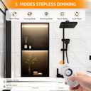 WICHEMI Shower Niche No Tile Needed for Bathroom Storage, Shower Niche LED Lights Waterproof Recessed Wall Niche 12" X 24" Double Shelves 304 Stainless Steel Bathroom Niche for Shower Wall