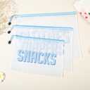 3pcs Hospital Bag Organizing Pouches for Labor and Delivery, Maternity Essentials Diaper Bag Organizer for Mom Travel - Blue/White