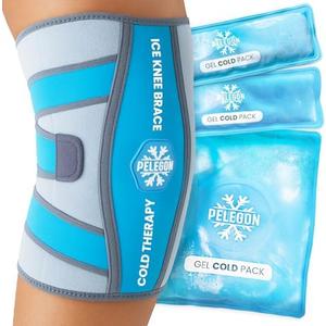Knee Ice Pack Wrap (1 Pack) - Adjustable Ice Pack for Knees Surgery, Replacement, Arthritis Pain, ACL, Sports Injuries, Post Surgery, for Long Duration - 1 Pack
