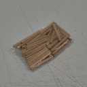 PATIKIL 1/4" x 2-3/8"(6 x 60mm) Wood Dowel Pins, 60 Pack Fluted Wooden Dowel Pin Beveled Groove Rods for Furniture Door Art Crafts Projects