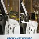 JOYTUTUS Mirrors Doors Off for 2018-2023 Wrangler JL/JLU & Gladiator JT (NOT FIT 2024 2025 Wrangler & Gladiator JT), Adjustable Anti-Vibration Design with Universal Ball Adapter for Phone Mounts