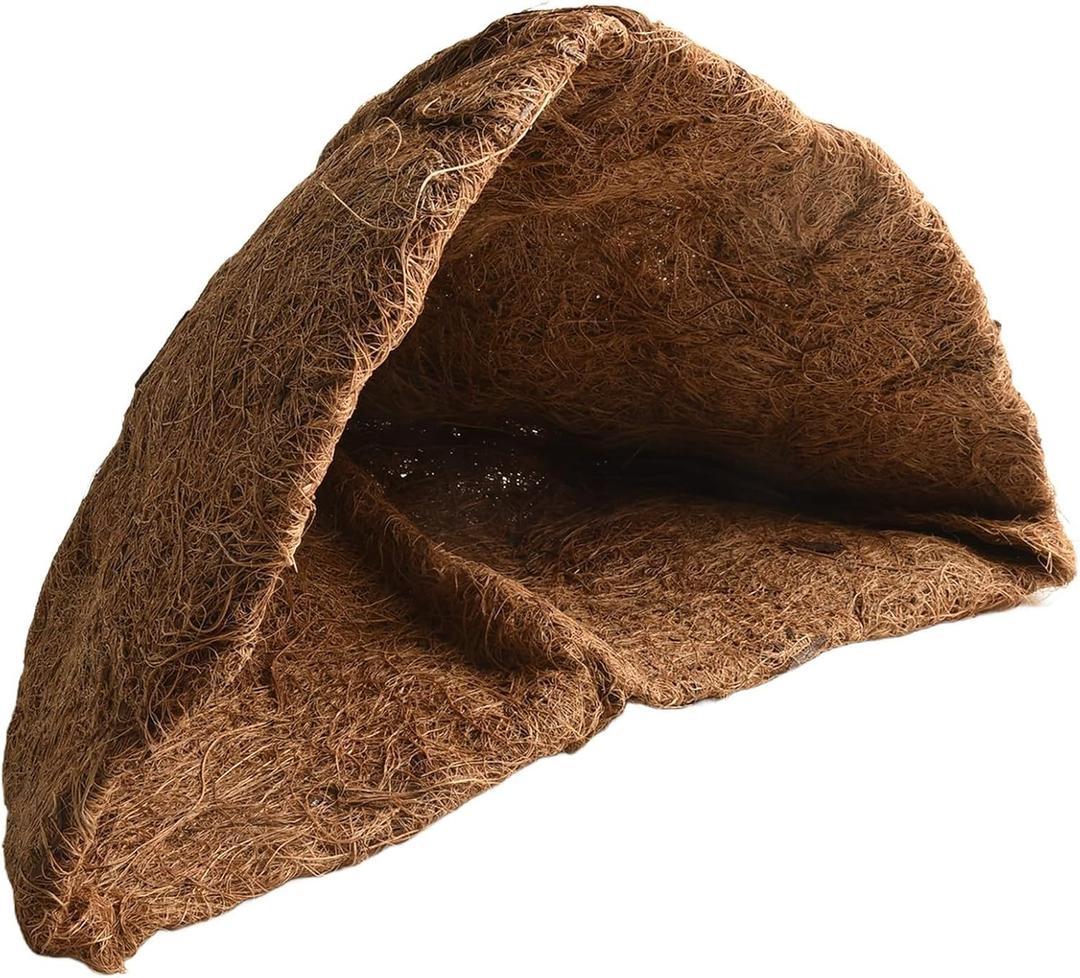 Natural Coco Liner Roll Coconut Coir Liner Sheets Round Coco Mat For Window Box Flower Basket Garden Decoration Animal Pad Liner(12 inches)