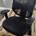 Amazon Basics Mesh Mid-Back Adjustable-Height 360-Degree Swivel Office Desk Chair with Armrests, Lumbar Support and Easy to Assemble, Black