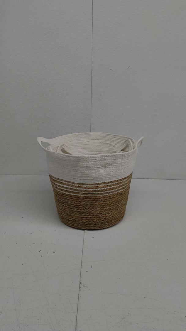 Knitted Baskets Set of 3