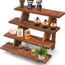 Manspdier Wooden Display Stand Wood Cupcake Stands Tool Free, Rustic Risers for Display Ideal Craft Funko Pop Shelves Table Display Stand for Vendors Wood Riser