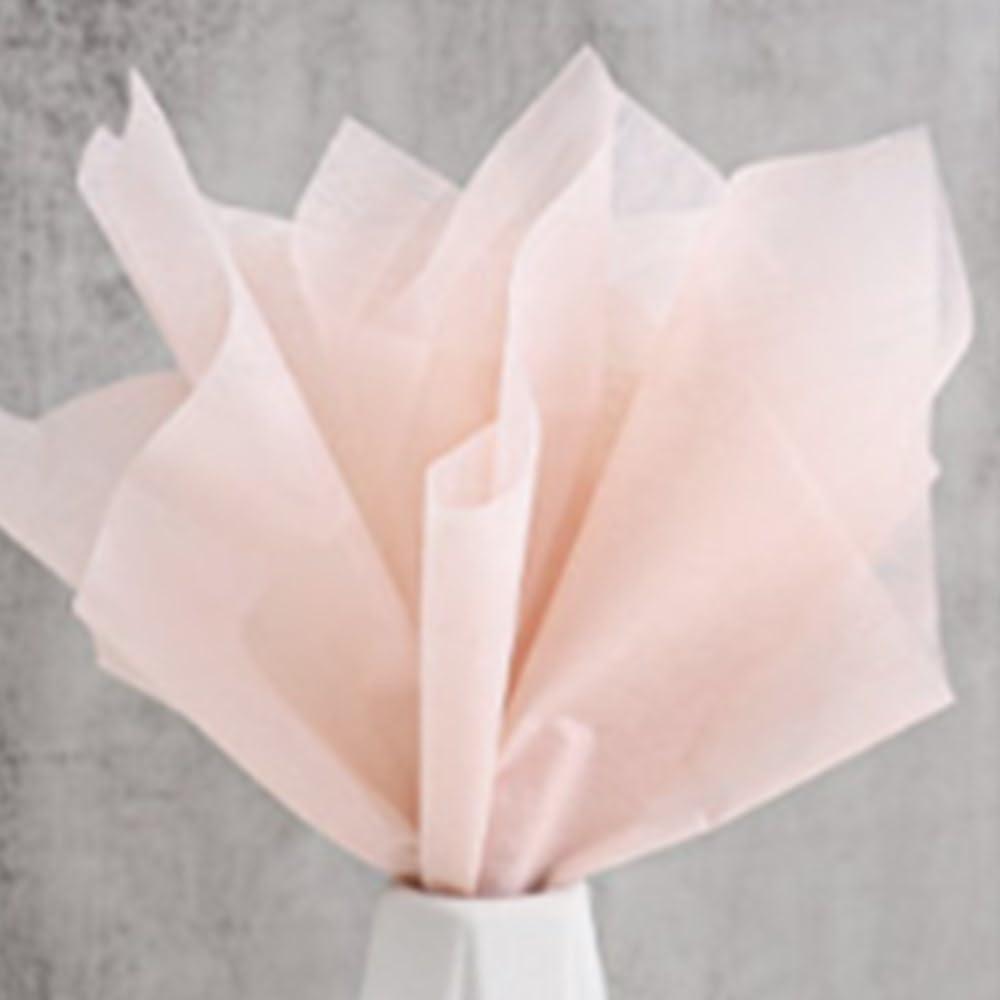 OUKEYI 40 Sheets Korean Of Cotton Wrapping Flower Paper Non-Woven Floral Wrapping Paper, Waterproof Pleated Withdrawable Flower Bouquet Lining Paper Gift Packaging Paper (Lotus root pink color)