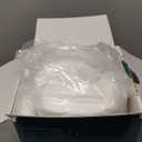 Elviros Cervical Neck Pillow for Neck Pain Relief, CPAP Pillow for Side, Back & Stomach Sleepers, Ergonomic Orthopedic Pillow for CPAP Users to Reduce Air Leaks and Mask Pressure, White (23.6"L x16.26"W x4.3/3.3"H)