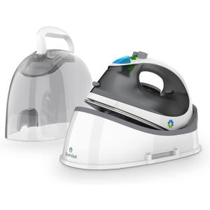 Steamfast SF-760 Portable Cordless Steam Iron, With Carrying Case, Non-Stick Sole Plate, White