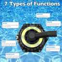 272531 Hi-Flow Multiport Top Valve with O-Ring Compatible with 6-Way 1-1/2 inch Hi-Flow Pool and Spa Multiport Valve, Replaces 262504, 262505, 262506 (Pack of 1)