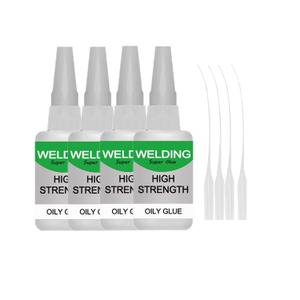 Welding Glue, Welding High-Strength Oily Glue, Universal Super, Instant Bonding, Strong Adhesion, 50g.4pcs