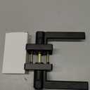 KAMOTA Privacy Door Levers, 6 Pack Matte Black Door Handles, Interior Keyless Door Lock, Left and Right Hand Reversible Doorknob, for Bed and Bathroom