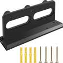 French Security Door Brace, Heavy Metal Security Lock Door Brace, with Rubber Buffer, Withstands 3000 Lbs, Prevent Entry Robbery/Thieves, Fit for Standard/Single/Double Door