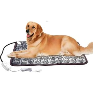 Large Pet Heating Pad, Chew Proof Dog Heating Mat with High & Low Temperature Modes, Waterproof for Indoor Outdoor Doghouse, Suitable for Small Medium Large Dogs Cats Puppies