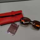 FEISEDY Polarized Women Square Sunglasses Sparkling Composite Shiny Frame B2289
