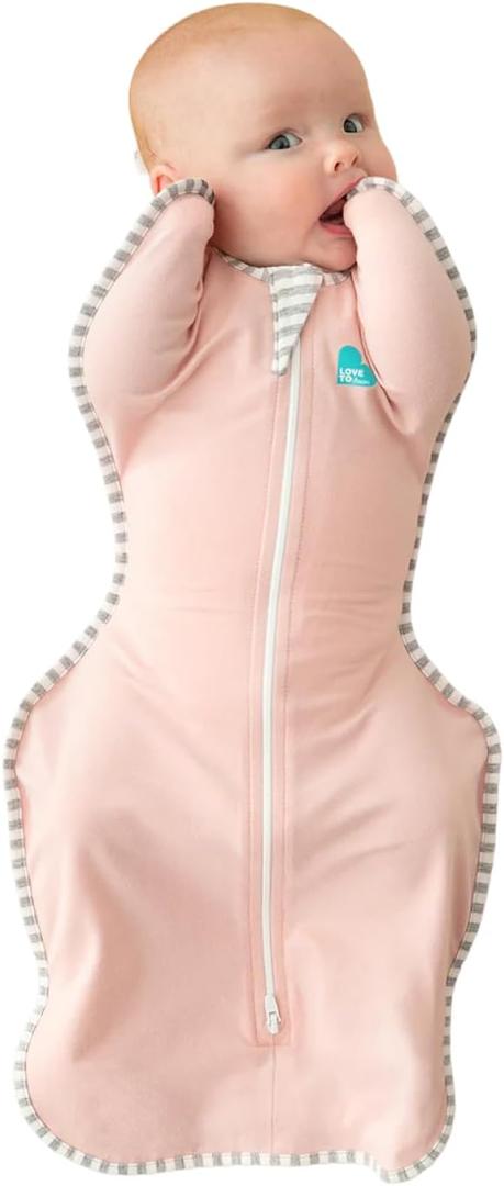 Love to Dream Swaddle UP, Baby Sleep Sack, Self-Soothing Swaddles for Newborns, Improves Sleep, Secure Fit Helps Calm Startle Reflex, New Born Essentials for Baby, 1.0 TOG, 5-8.5 lbs, Pink