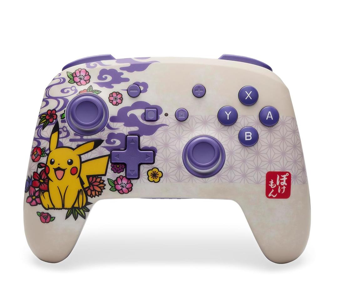 PowerA Enhanced Wireless Controller for Nintendo Switch/Switch 2 / Switch Lite/OLED Model - Pokmon Blossom - Gamepad, game controller, Officially Licensed