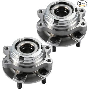 KUSATEC 513296 [2 Pack] Front Wheel Hub and Bearing Assembly Fit for Nissan Altima 20072018, Maxima 20092019, Murano 20092018, Pathfinder 20132019, Infiniti JX35 2013, QX60 20142019, 5 Lug