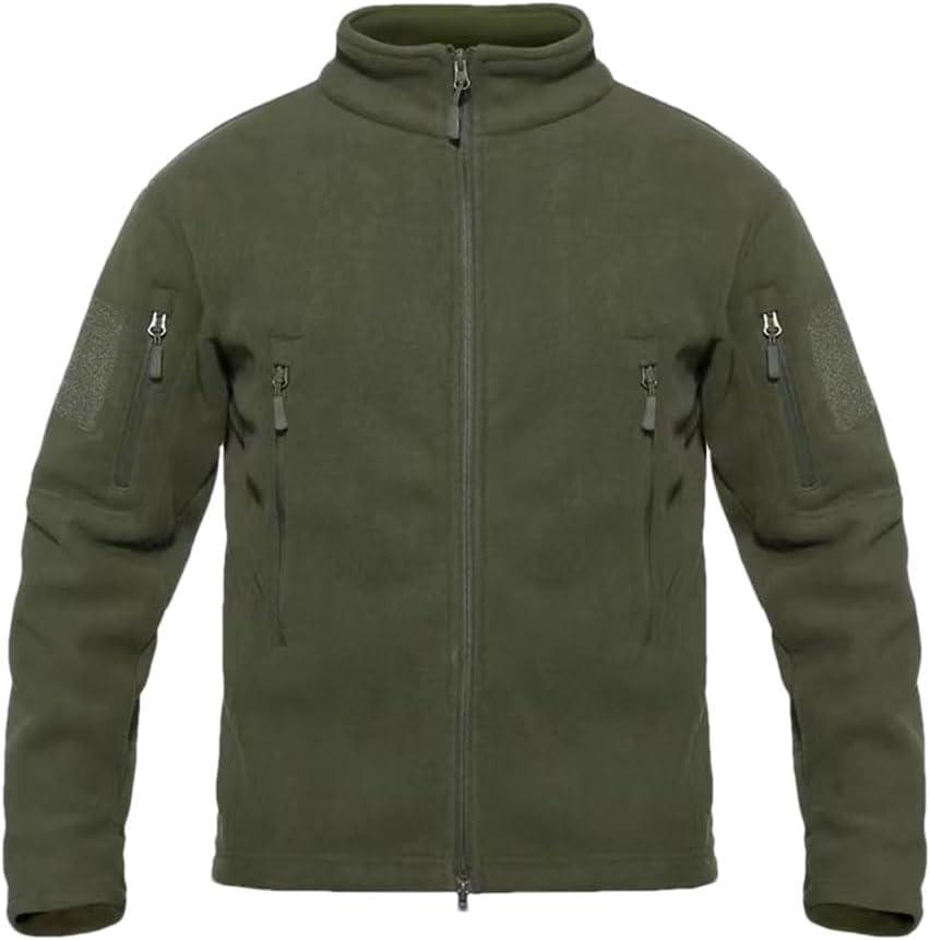 Men Jackets Warm Outdoor Stand Collar Coat Multi-Pocket Casual Hiking Camping Tops (X-Large, En8)