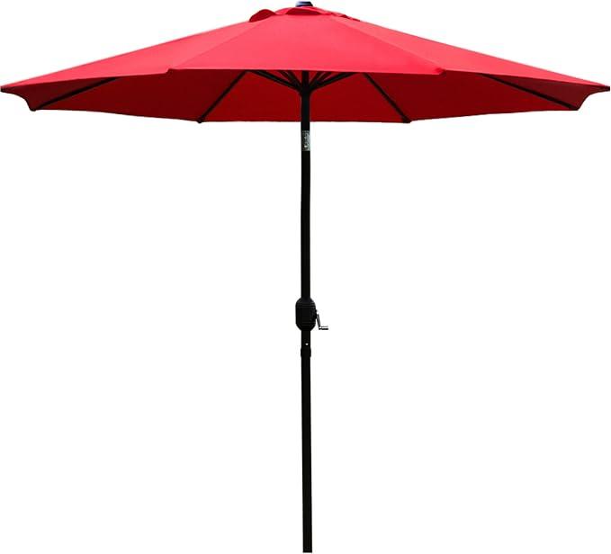Sunnyglade Patio Umbrella Outdoor Table Umbrella Tilt Crank 9 FT