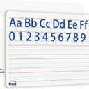 Tlpmsk Small White Board, Dry Erase LapBoards 9''x 12'' Mini White Board Double Sided Portable LapBoards for Students Teachers School Supplies (12 Boards with Line)