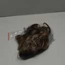 Hair Topper, 360° 3D Hair Toppers for Women with Thinning Crown, 20 Inch Long Wavy Curly Hair Pieces Clip in Bangs (Highlights Light Brown Mix Blonde with Brown Root, 20 inch, French Bangs)