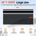 2PLY Premium Carbon 15% VLT Window Tint Film for Cars 40" X 100FT | 8 Pcs Installation Tools Kit, Heat & UV Block, Scratch Resistant, All Car Side & Rear, Reusable