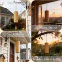 Wind Chimes for Outside Natural Bamboo Windchimes Unique Rain Chime Sound Healing Instruments Gifts for Mom Indoor Outdoor Zen Decorations for Patio Porch Garden and Backyard (Fm-Chord)