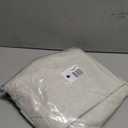 FMFUNCTEX 100% White Blackout Curtains for Bedroom, White Weave Textured Curtains 84 Inches Long Thermal Insulated Curtain for Living Room, Black Out Drapery Grommet Room Darkening 2 Panels