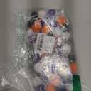 GCQQ 2Packs Pompom Garland Black Orange Purple White 1.2" Large 60 Pom Pom Felt Ball Garlands 16.4Ft No DIY Halloween Garlands for Home School Fall Party Decor