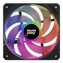 Levelplay CF120 ARGB 120mm PWM Fan 4-Pin Addressable-RGB 3-Pin Single Performance Fan (Black)