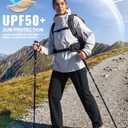 MoFiz Women's Hiking Cargo Pants Lightweight Quick Dry UPF 50 Water Resistant Fishing Camping Travel Pant with 5 Pockets Black XS