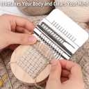 Knit Patch Looms Kit, Looms Knitting Kit for Beginners, Small Mini Darning Looms Wooden Patchwork Weaving Tool Set for Quickly Sewing Repair, Sewing Craft Supplies