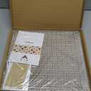 Quilting Ruler- 12.5 * 12.5" Slotted Rulers for Quilting and Sewing Quilt Strip Rulers for Fabric Precise Cutting (White)