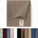 Greaton 58-Inch Wide Premium Velvet Material Fabric for Drapery, Upholstery, and Bedding, 100 Percent Polyester Velvet Cloth for Crafts and Home Decor, Taupe, 1 Yard