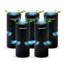 LabCharge Small Ionic Air Purifier for Home & Bedroom – Silent HEPA Filter – Covers 250 Sq Ft - Free Cleaner for Pets, Hair, Smoke, Dust, Odors & Dander – Compact & Black Design - Pack of 5