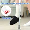 iGuerburn 2Pcs Cast Sock Cover for Foot, Non-slip Cast Toe Cover Keep Toe Clean & Warm, Foot Surgery Recovery Supplies Cast Cover Protector for Women Men Adults