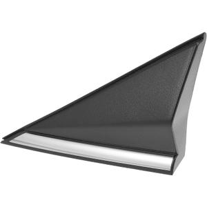 Mirror Corner Triangle mudguard Cover Compatible for Hyundai Elantra 2014 2015 2016, Durable Plastic Black Silver Tone Front Left Side Rearview Triangle Trim Panel