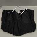 Aleumdr Women's One Piece Swimsuit Floral Print Whip Stitch Tummy Control Swimdress Skirt Bathing Suit with Pocket - Large