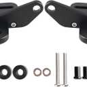 Black JL Light Mount, A-Pillar Cube Light Pods Cowl Mounting Brackets Compatible with Wrangler JL & Unlimited JL 2018-2024