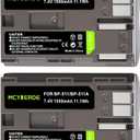 2-Pack BP-511 BP-511a Rechargeable Battery Compatible with Canon EOS 20D/20Da/30D/5D/10D/40D/50D/D60/300D Digital Cameras