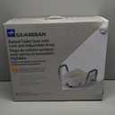 Medline 5" Elongated Raised Toilet Seat, with Lock and Removable Padded Arms- A Medical Seat for Seniors, Elderly, Adults, or Post-Surgery Recovery, 1 Ct.