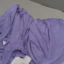 Qubjus 2 Pack Stretch Spandex Round Cocktail Tablecloth 32" x 43"  Elastic Fitted Table Cover for Weddings, Banquets, Parties, Restaurants  Light Purple